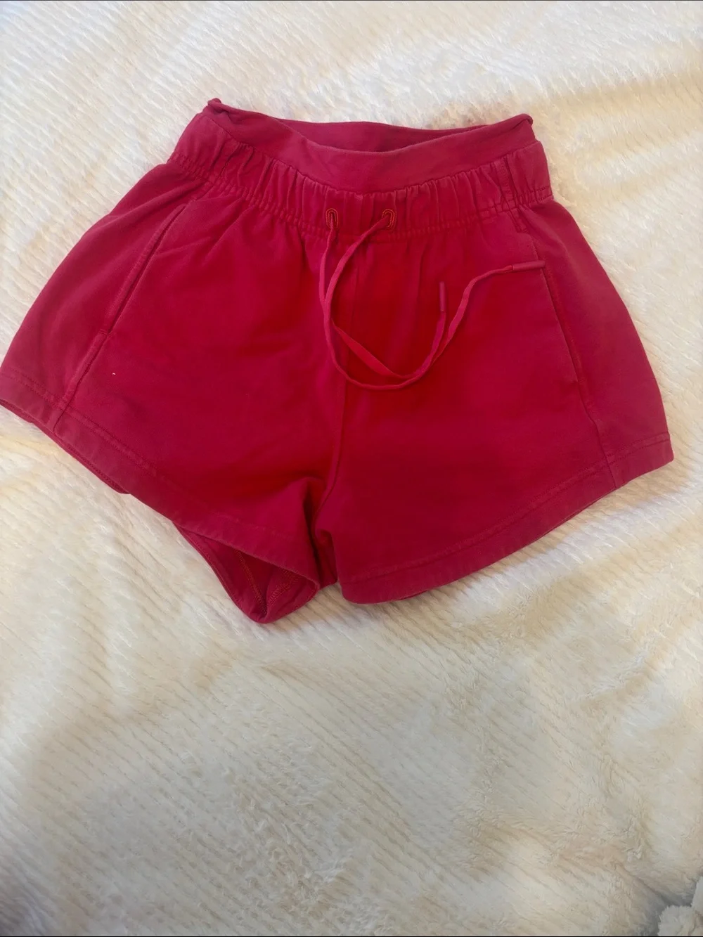 lululemon athletica Women's Maroon Athletic Drawstring Shorts
